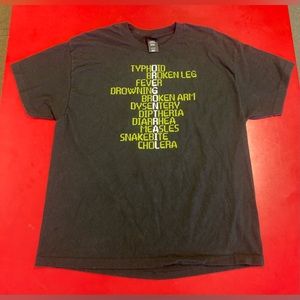 The Oregon Trail Game Ailments Black Shirt Size XL